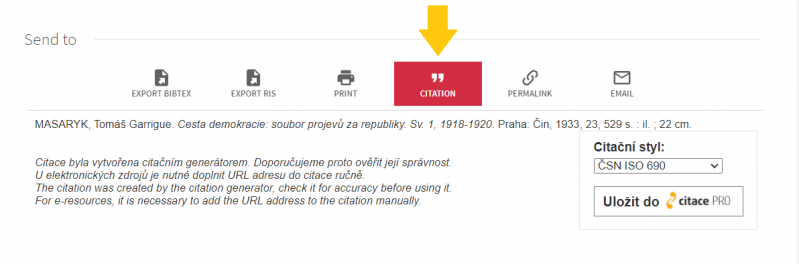 Soubor:Example of generating a citation on a record page (full record).png